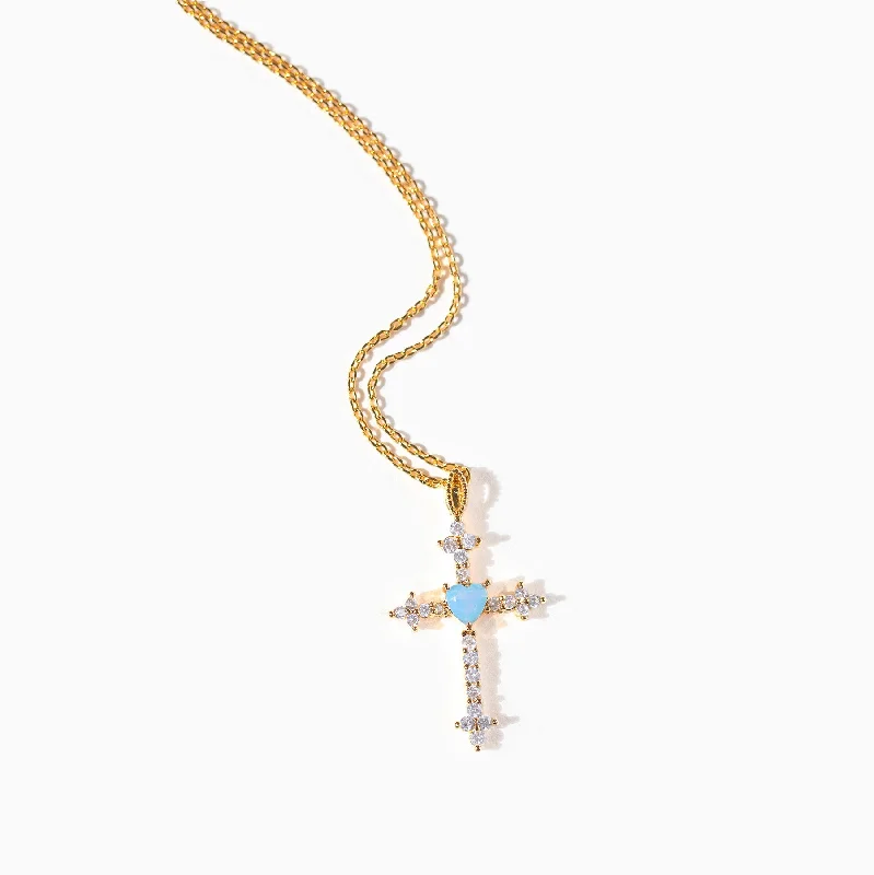 stacking necklaces for women -Serendipity Cross Necklace