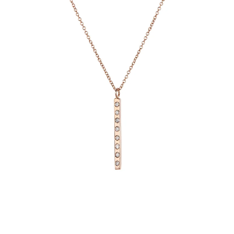 elegant gold necklaces for women -Bar necklace