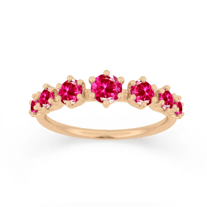 designer engagement rings for women -Helena Ring, Pink Ruby