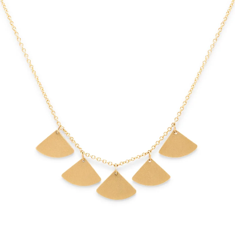 gold chain necklaces for women -<!--NK974--> ginkgo bold 5 leaf necklace