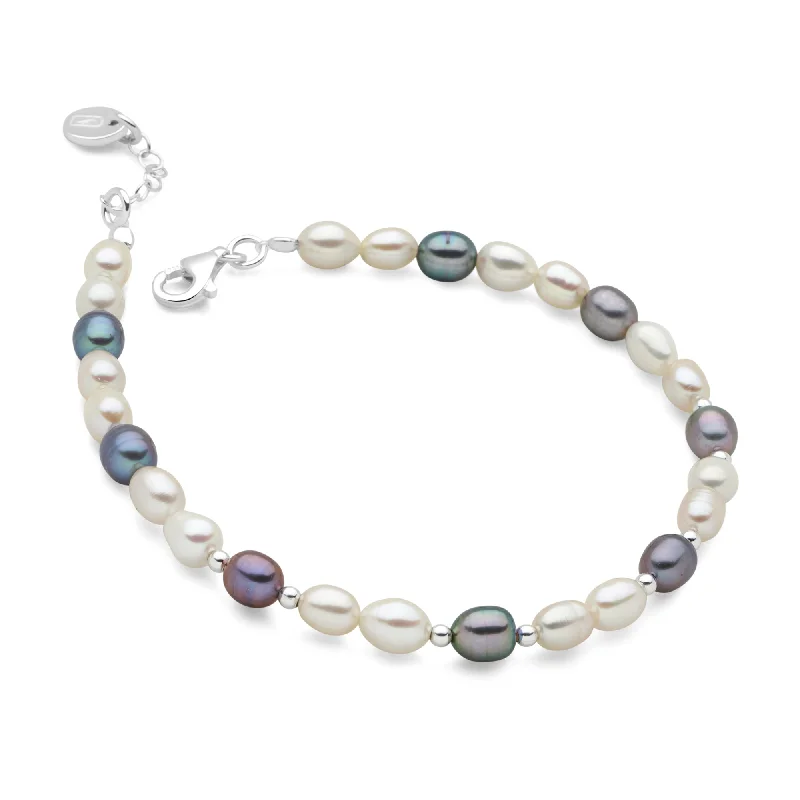 custom bangles with initials -custom bangles with initials -Jolie Pearl Bracelet