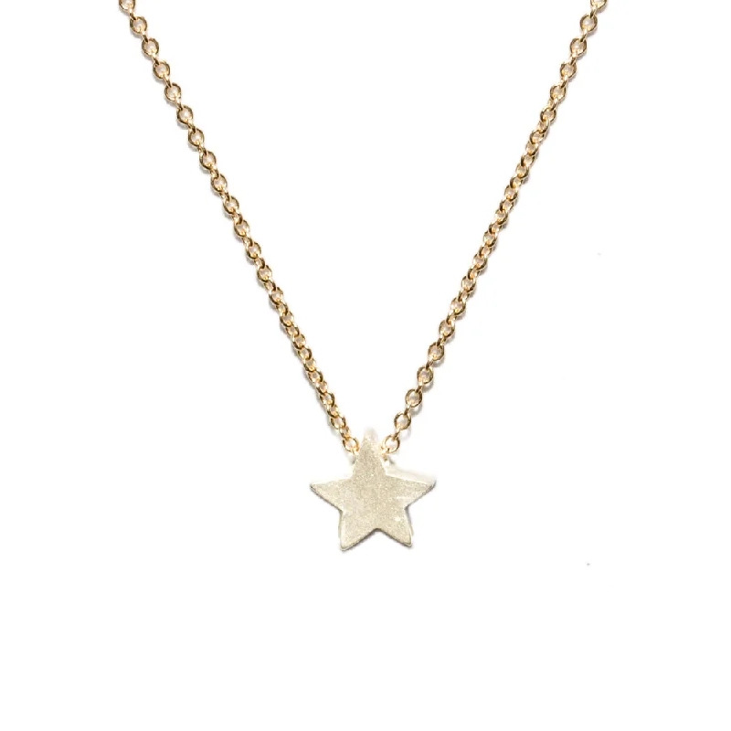 affordable necklaces for women -<!--NK165-->star button necklace