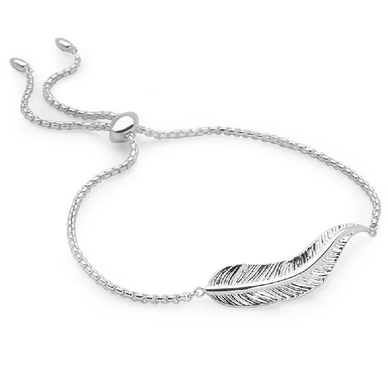 luxury gold bracelets -luxury gold bracelets -White Feather Bracelet