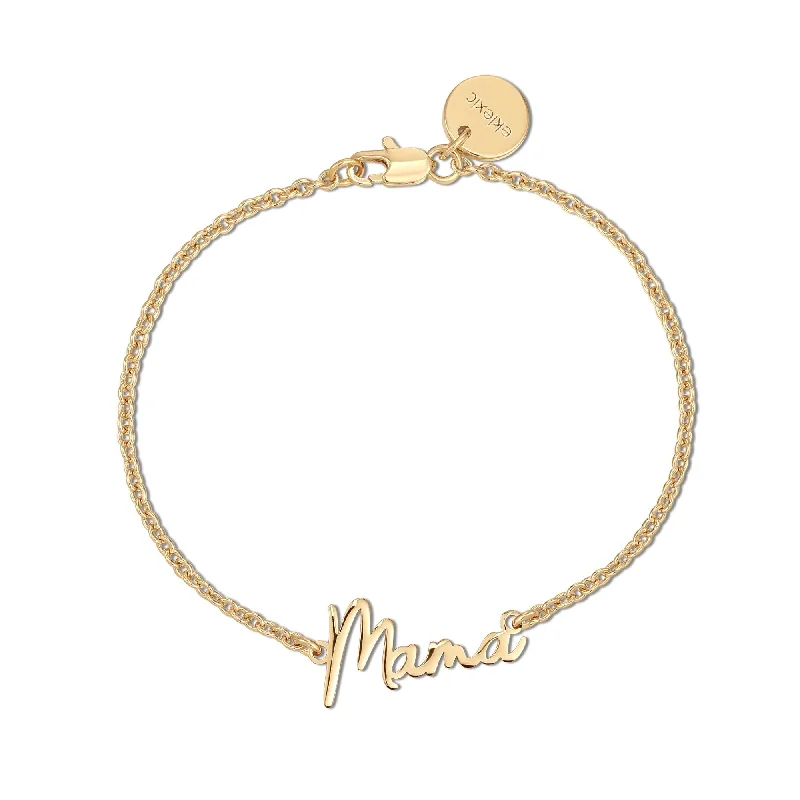 chic bangles for women -chic bangles for women -Dainty Script Mama Bracelet