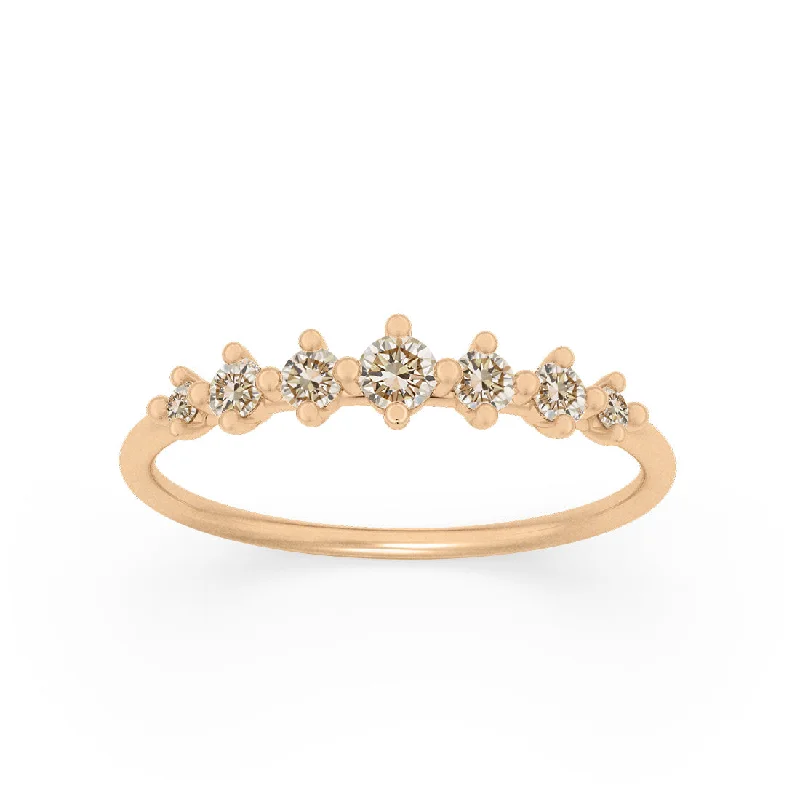 beautiful diamond wedding rings -Meissa Ring, Champagne Diamond