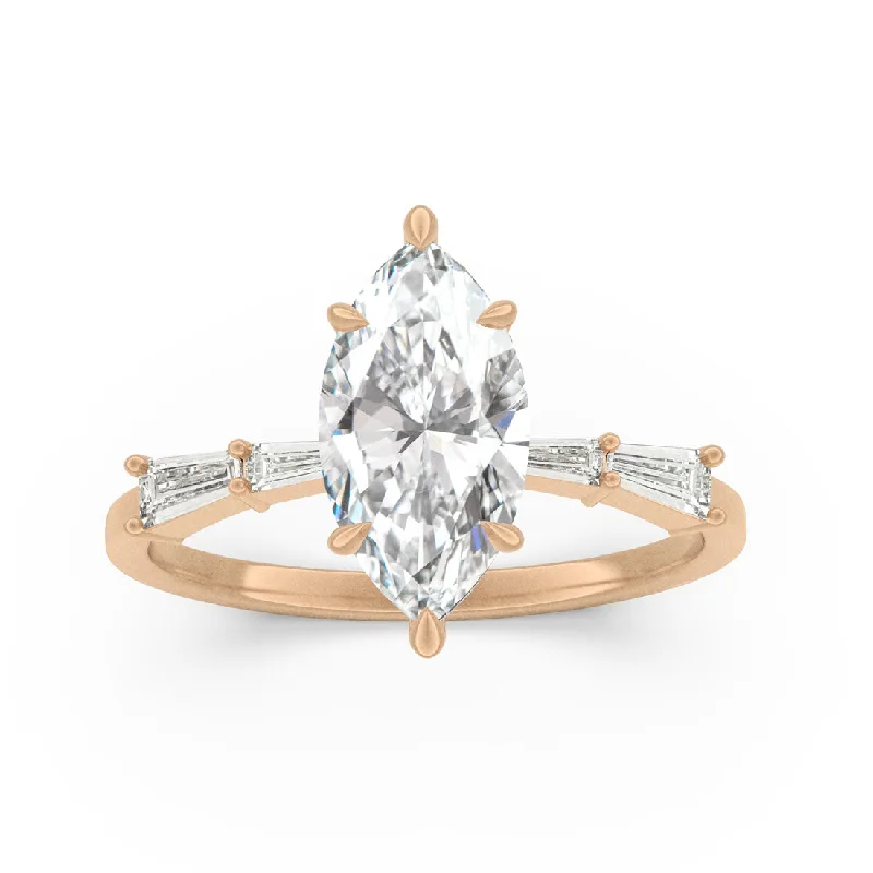 beautiful diamond wedding rings -Deia Engagement Ring