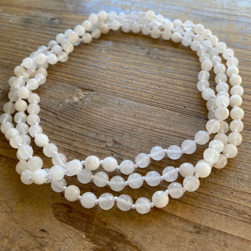 unique crystal necklaces for women -Sliced raw agate creamy stone necklace