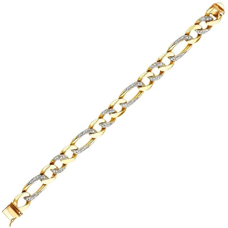 adjustable gold bracelets -adjustable gold bracelets -8.5" Men's ID Bracelet