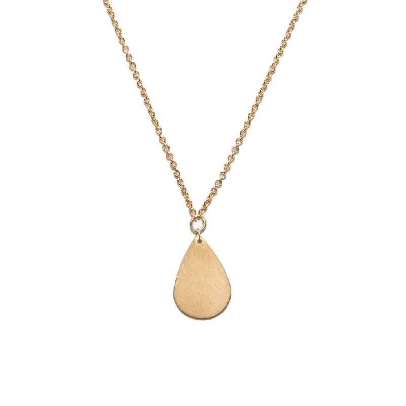 trendy fashion necklaces for women -<!--NK899-->single teardrop necklace