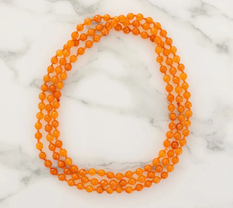 gold chain necklaces for women -Orange College Gemstone Necklace