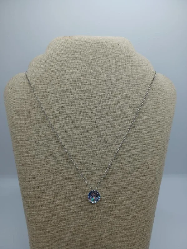 special occasion necklaces for women -Solitare Rhinestone Pendant Necklace