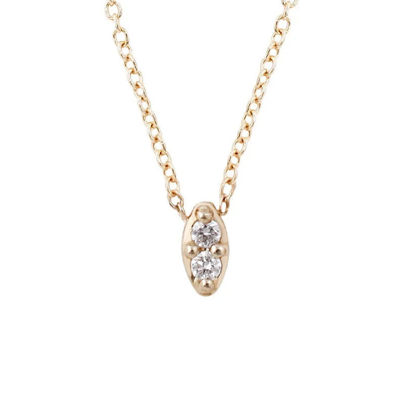 crystal necklaces for women -Duet Necklace-Diamond