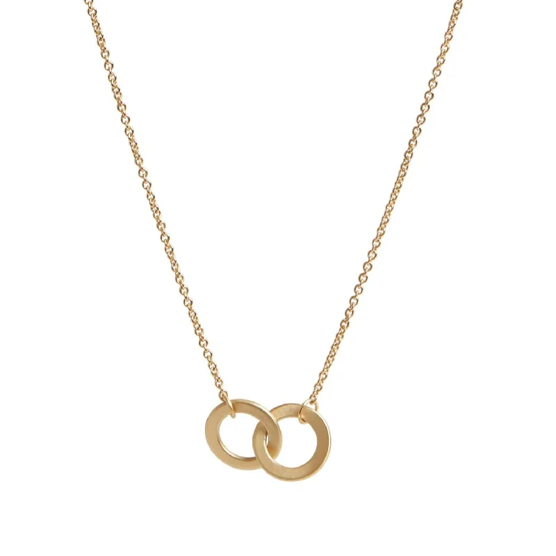 chic necklaces for women -<!--NK622-->two love knots necklace