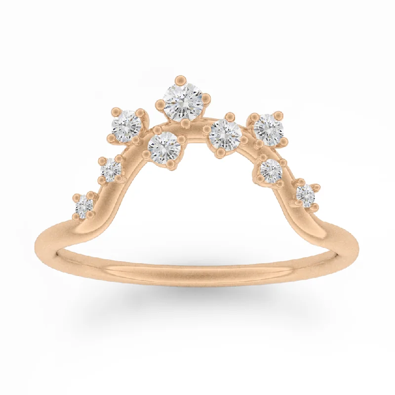 wedding ring sets for women -Milky Way Stacking Ring