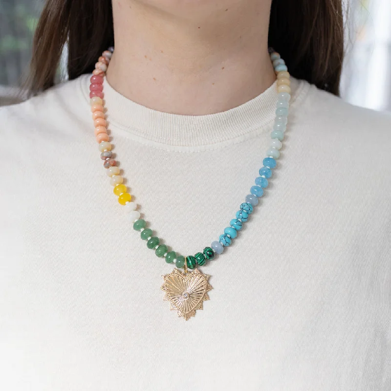 stylish necklaces for women -Love in Color Gemstone necklace