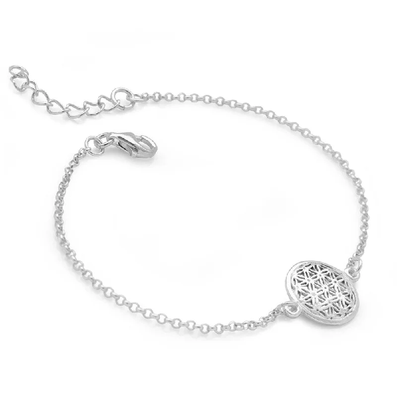 sterling silver bangles -sterling silver bangles -Circlet of Life Bracelet