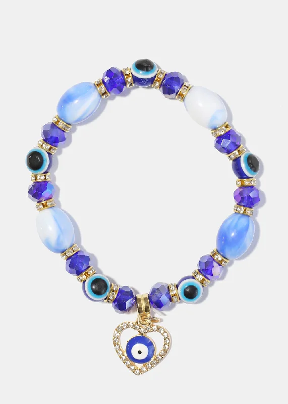 luxury bangles for women -luxury bangles for women -Blue Evil Eye Bracelet