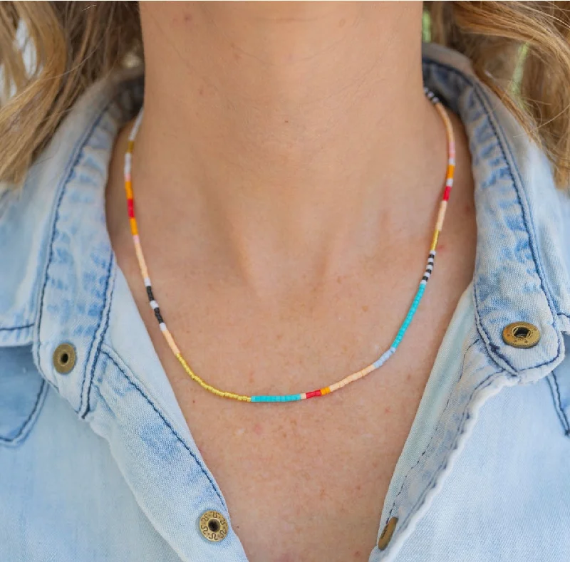 large statement necklaces for women -Sullivan’s Island sunset Necklace