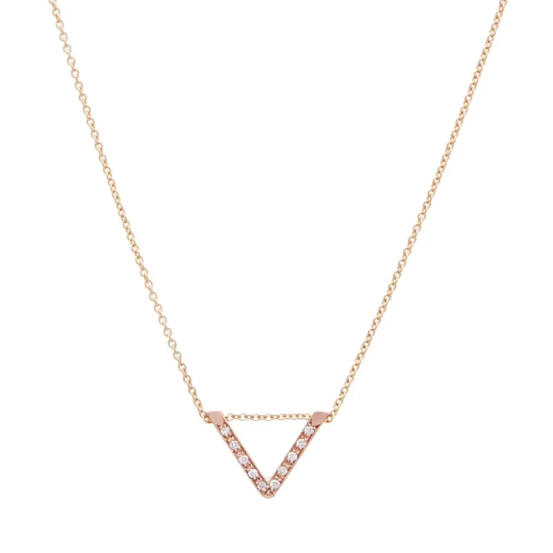 women’s gold nameplate necklaces -<!--NK994-->pavé intersection necklace