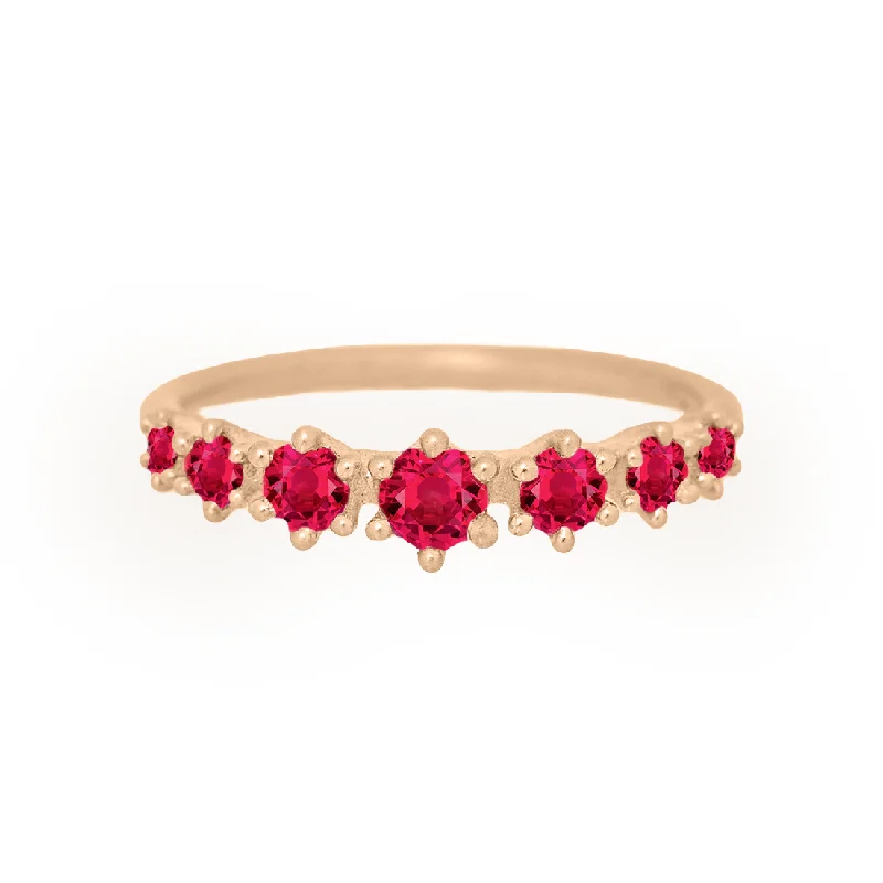 anniversary rings for women -Helena Ring, petite, Red Ruby