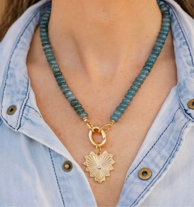 luxury statement necklaces for women -Montego Bay Stone Blue Gemstone Necklace