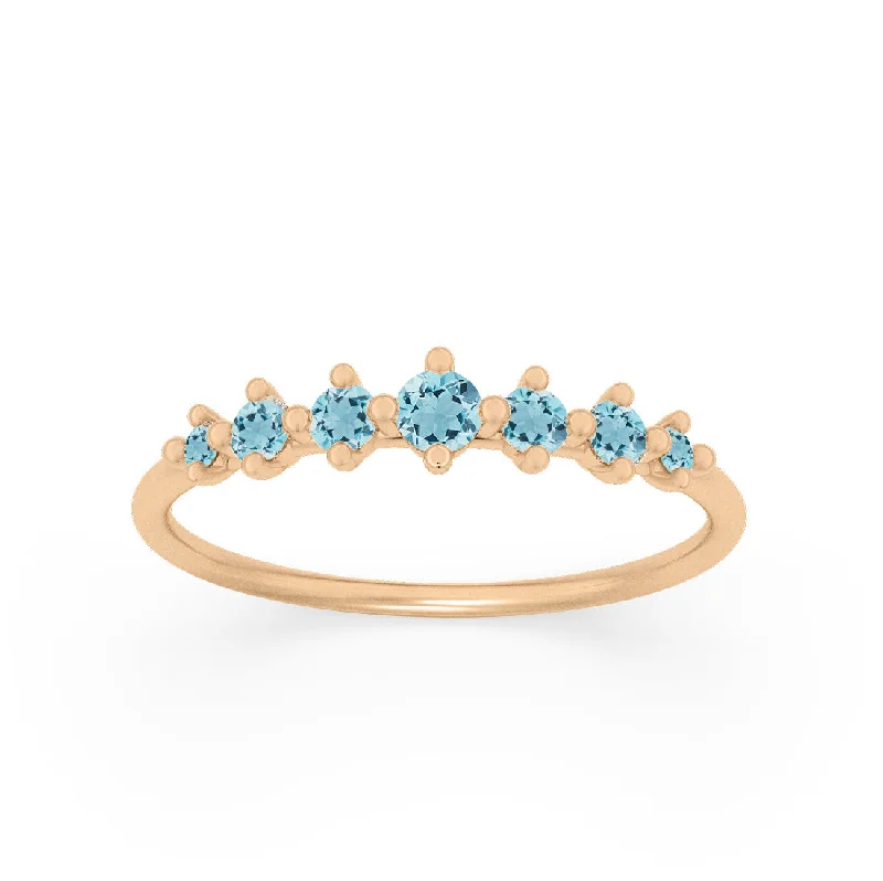 bridesmaid rings for women -Meissa Ring, Aquamarine