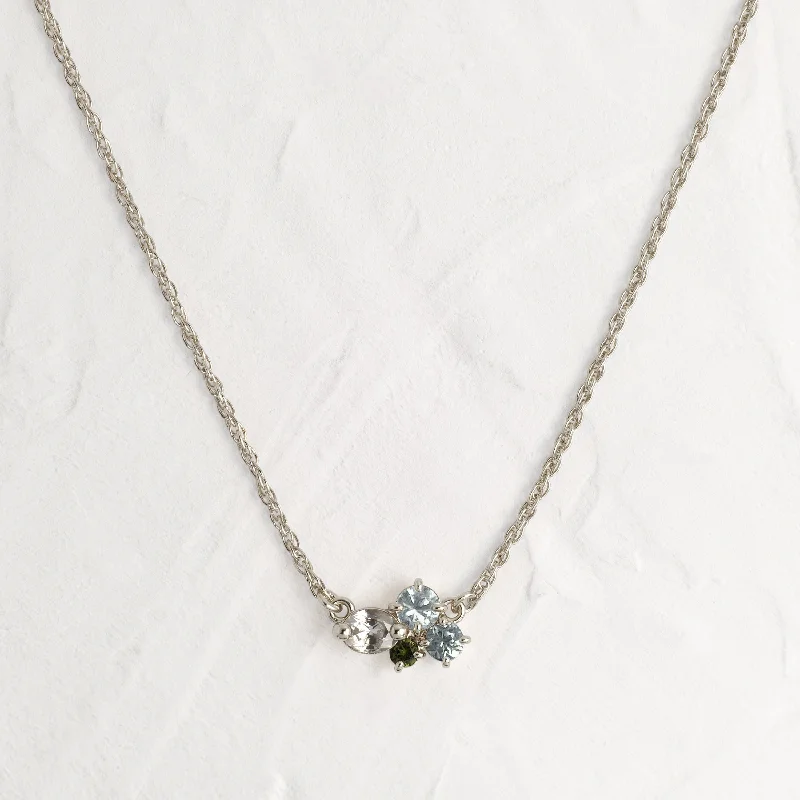 stylish necklaces for women -Seafloor Mini Cluster Necklace