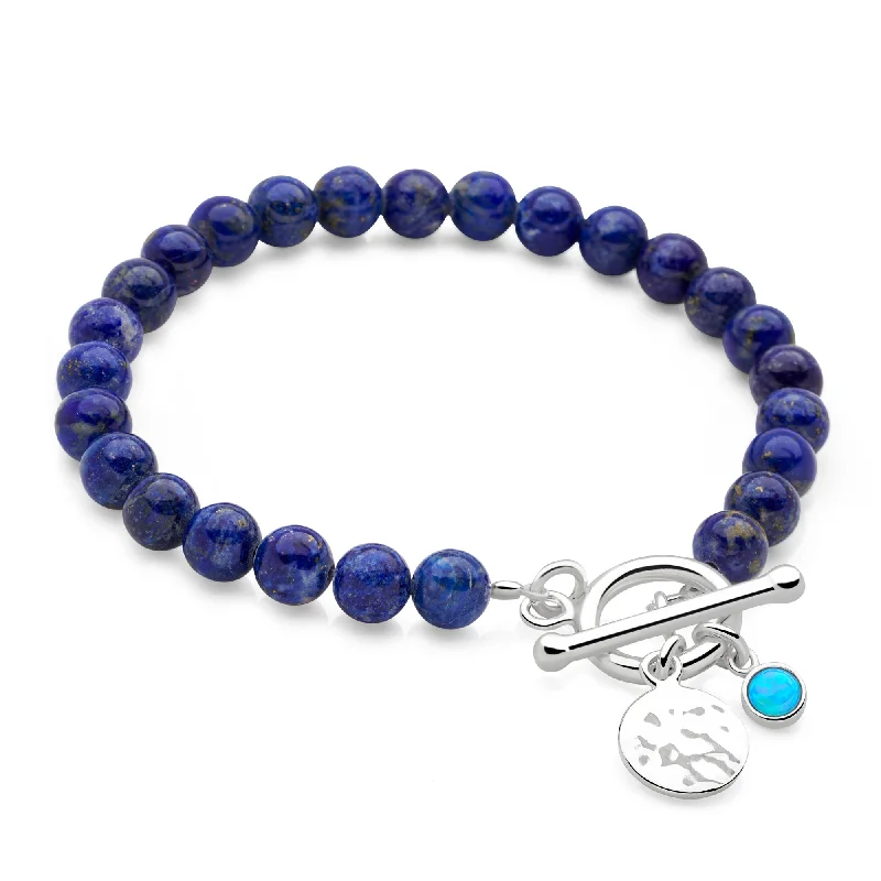 fashion bangles and bracelets -fashion bangles and bracelets -Bijou Charm Bracelet (Lapis)