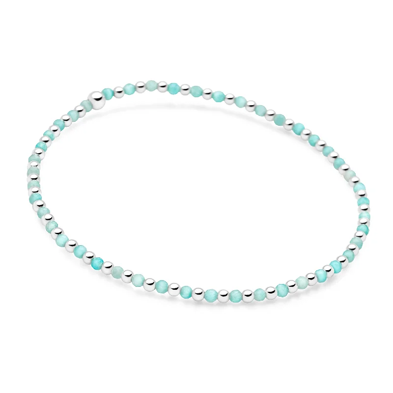 diamond bangle bracelets for women -diamond bangle bracelets for women -Boho Amazonite Bracelet