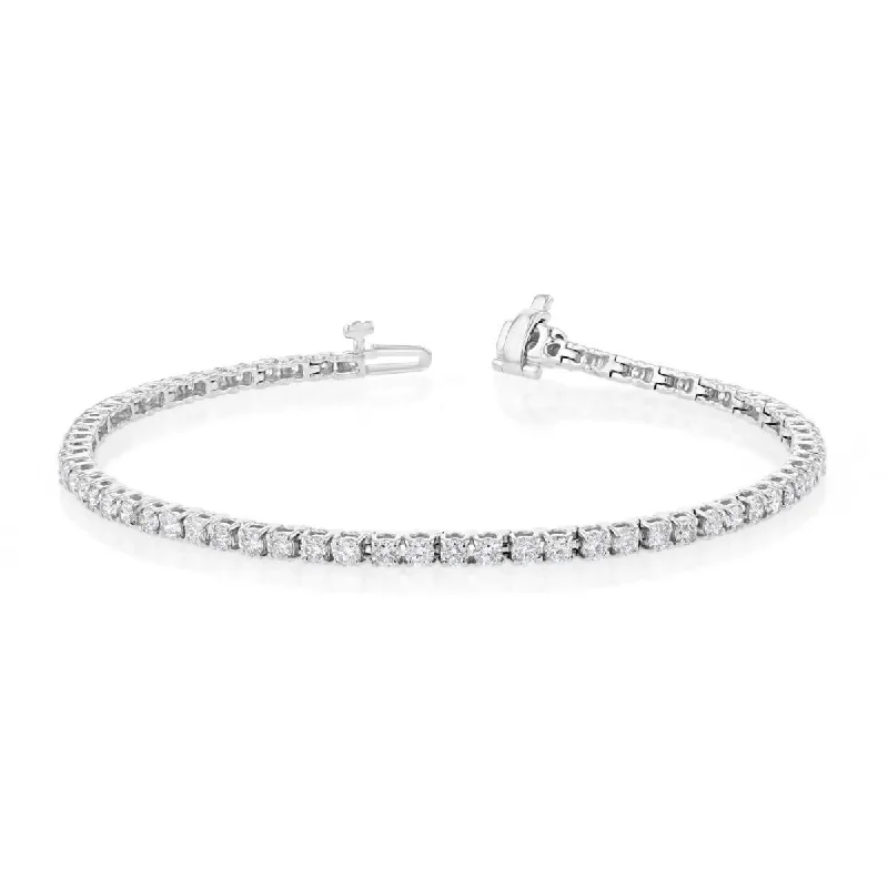 multi-colored bracelets for women -multi-colored bracelets for women -14KT GOLD 3 CARAT ROUND DIAMOND TENNIS BRACELET