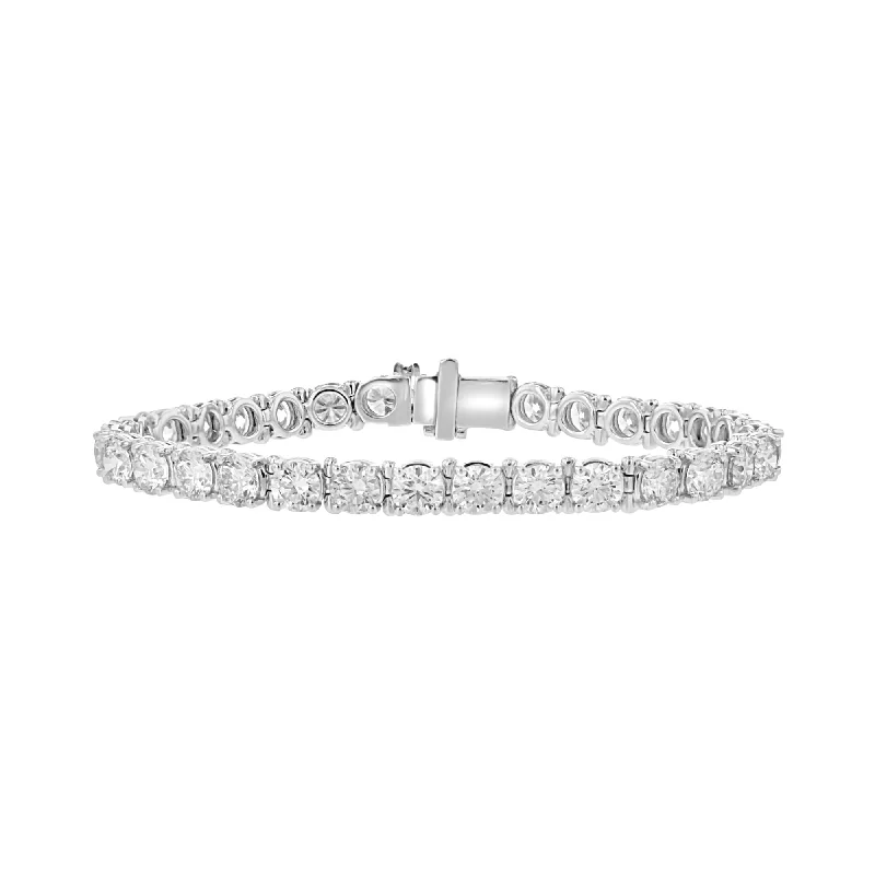 bangles with diamonds for women -bangles with diamonds for women -14KT WHITE GOLD 13.29 CTW ROUND DIAMOND TENNIS BRACELET