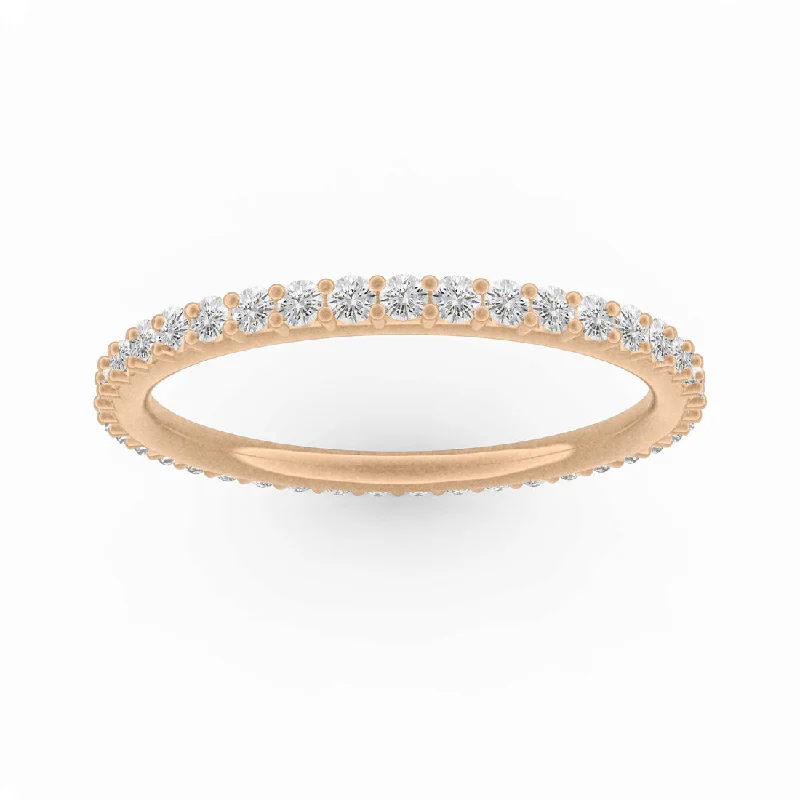 fashion statement rings -Paola Eternity Band, 1/2 Ct, Diamond