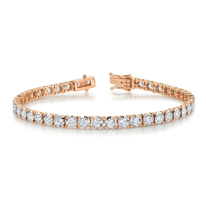 pearl bracelets for women -pearl bracelets for women -14KT GOLD 3 CARAT DIAMOND TENNIS BRACELET