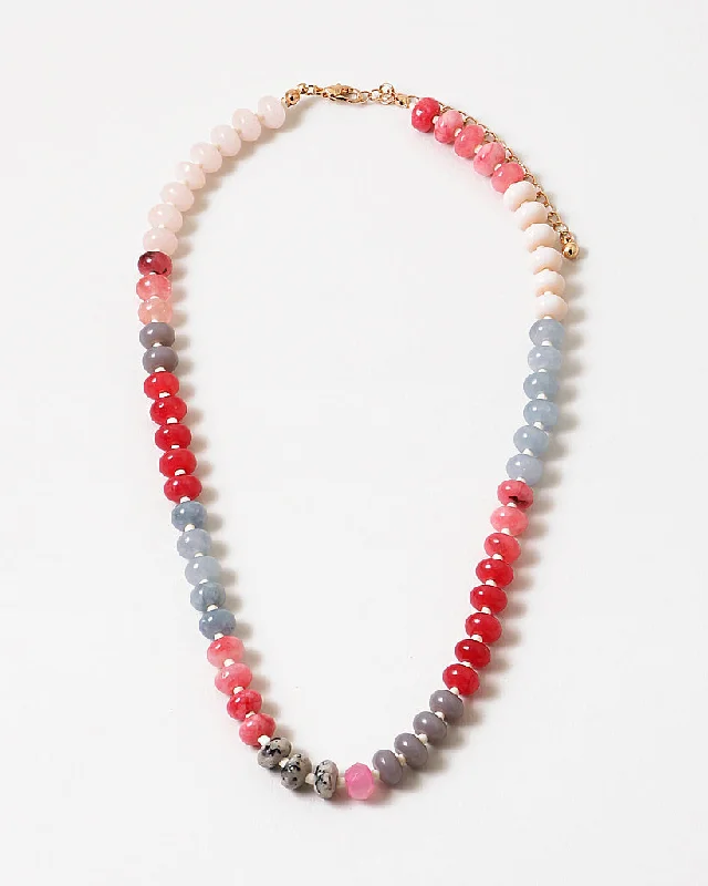 elegant necklaces for women -Cranberry Fizz Gemstone Necklace