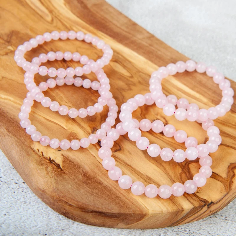 beautiful wedding bangles -beautiful wedding bangles -Rose Quartz Beaded Bracelet