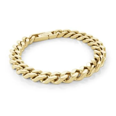 multi-layered bangles for women -multi-layered bangles for women -Stainless Steel Yellow Gold Plated Curb Chain Men's Bracelet