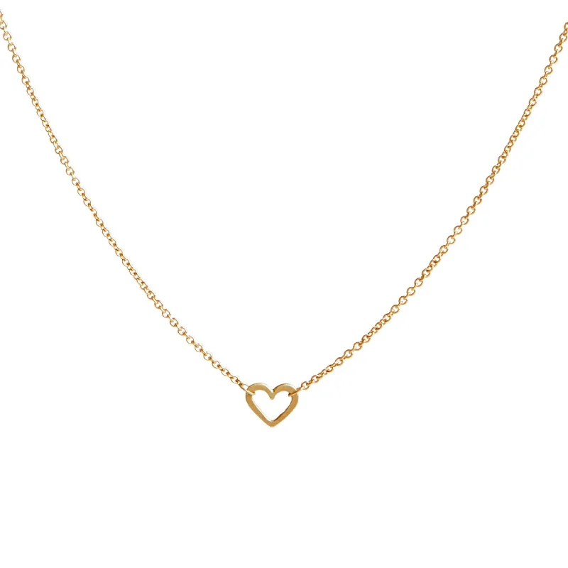 statement choker necklaces for women -<!--NK889-->wee heart necklace