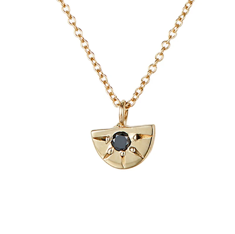 celebrity-inspired necklaces for women -Sunrise necklace, black diamond