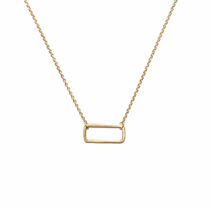 wedding necklaces for women -<!--NK884-->mini rectangle necklace