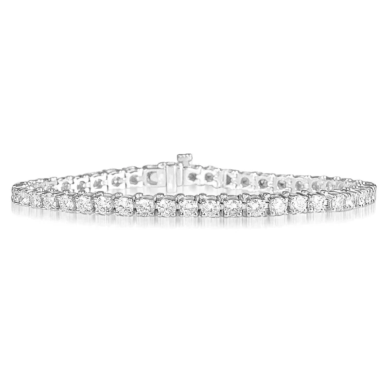 stackable bangles for women -stackable bangles for women -14KT GOLD 6 CARAT ROUND DIAMOND TENNIS BRACELET