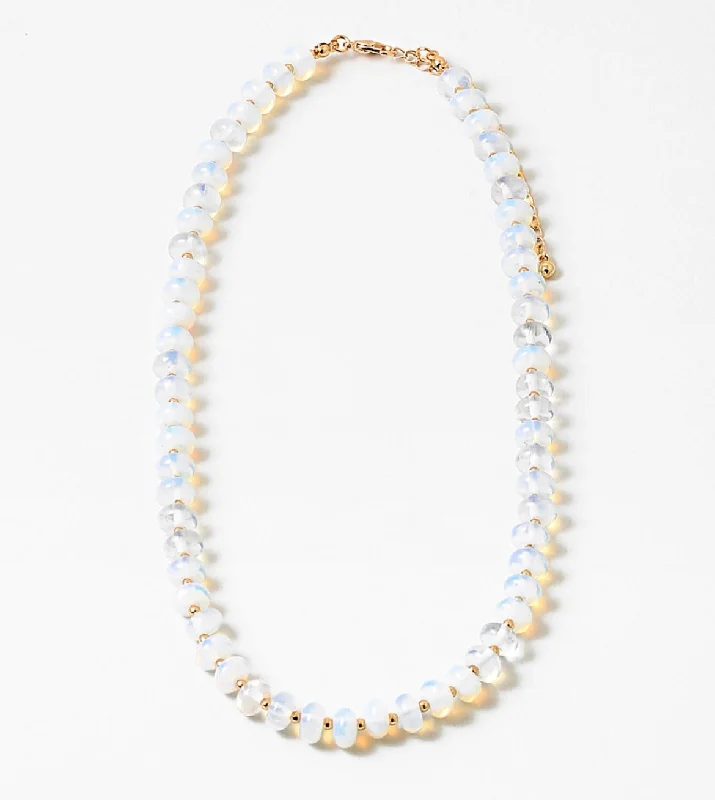 dainty gold necklaces for women -Moonstone Necklace