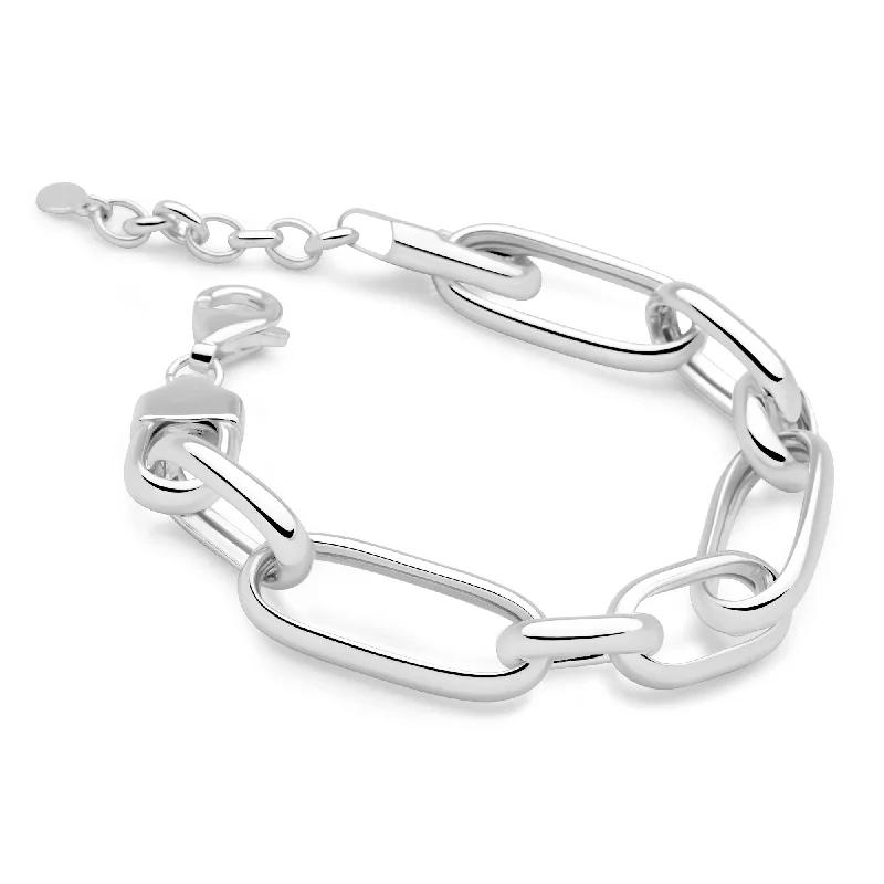 luxury silver bangles -luxury silver bangles -Madrid Links Bracelet