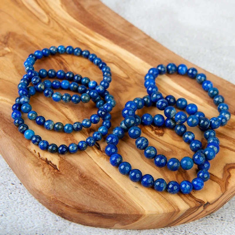 classic bangles for women -classic bangles for women -Lapis Lazuli Beaded Bracelet