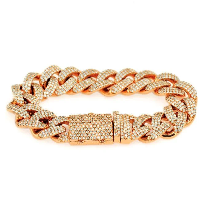 handmade bangles for women -handmade bangles for women -JDBR121.8 - DIAMOND CUBAN LINK BRACELET