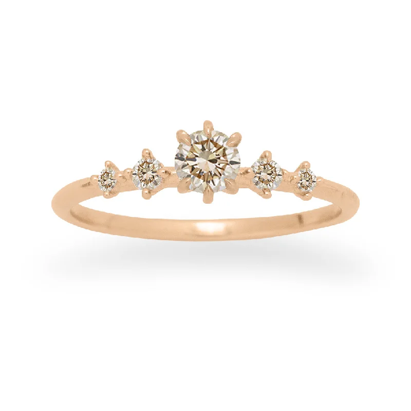 designer engagement rings for women -Felicitas Ring, Champagne Diamond