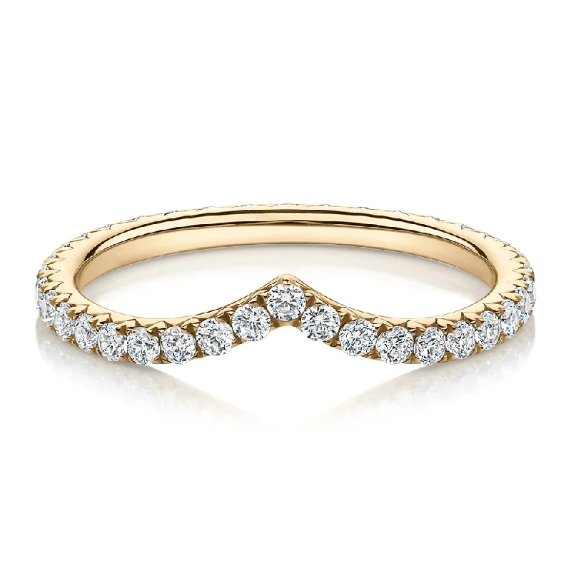 eternity band rings for women -All-rounder eternity band with 0.57 carats* of diamond simulants in 10 carat yellow gold