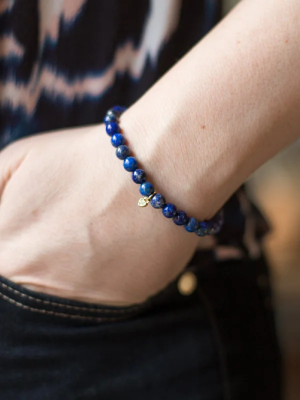 women’s bangles -women’s bangles -Heart Bracelet - Lapis