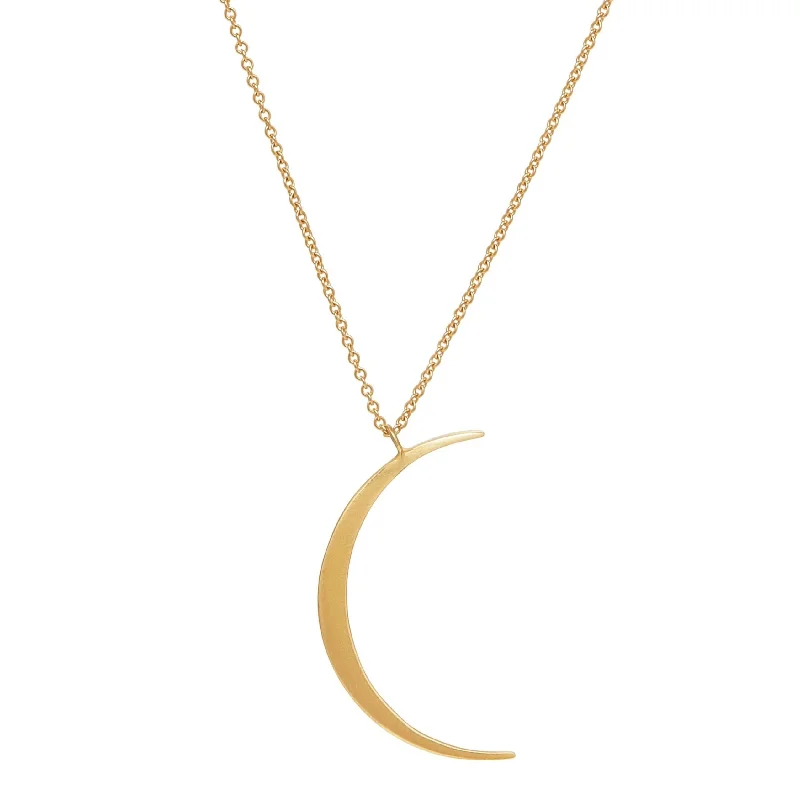 delicate necklaces for women -<!--NK914-->crescent moon necklace