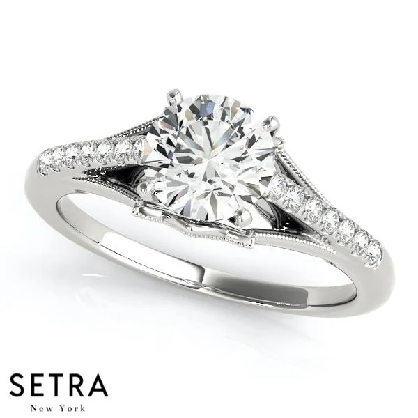 women’s pear cut engagement rings -ENGAGEMENT RINGS SINGLE ROW PRONG SET