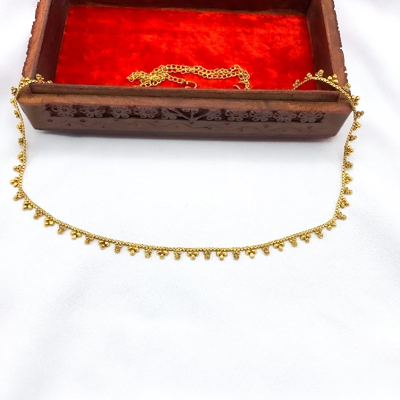 chunky necklaces for women -Elegant and Charming Two-in-one Antique gold Waist belt cum Long Necklace.